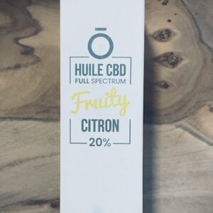 Huile fruity 20% CBD saveur citron