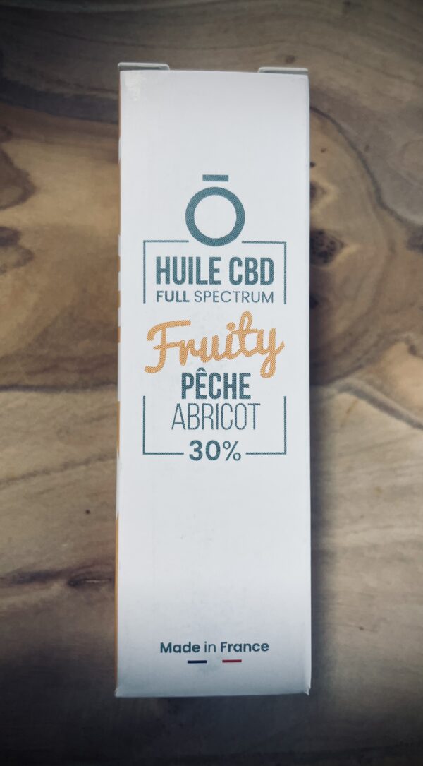 Huile fruity CBD 30% saveur pêche -abricot