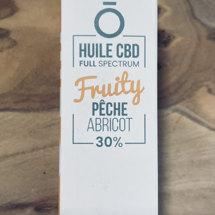 Huile fruity CBD 30% saveur pêche -abricot
