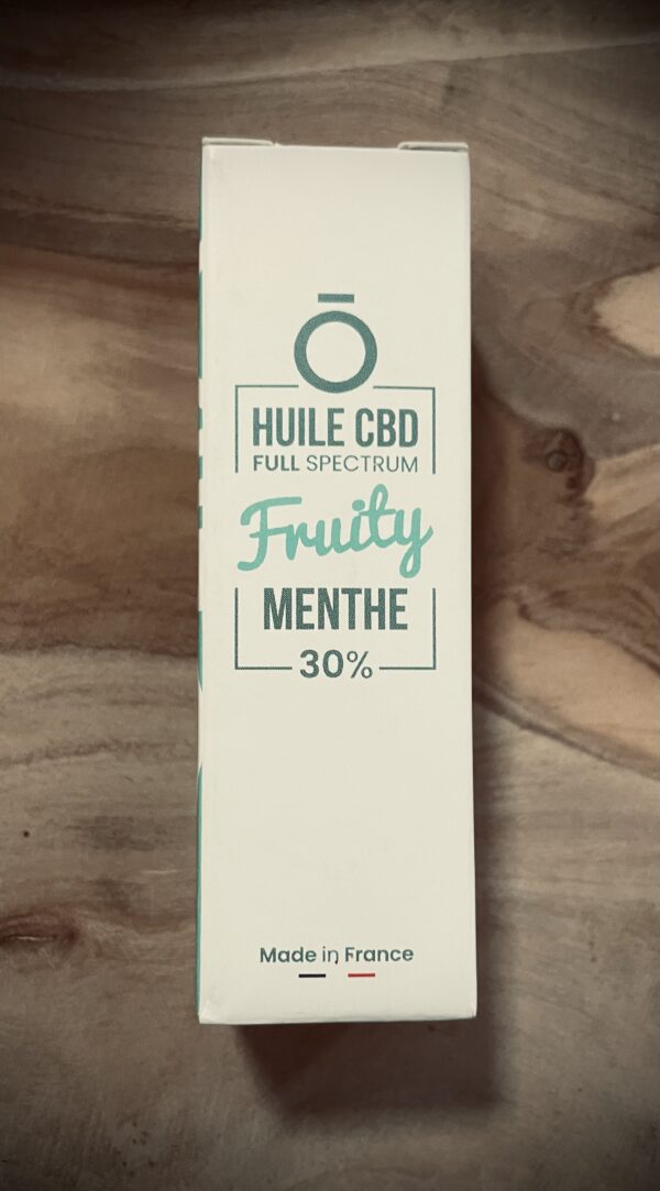 Huile fruity CBD 30 % saveur menthe
