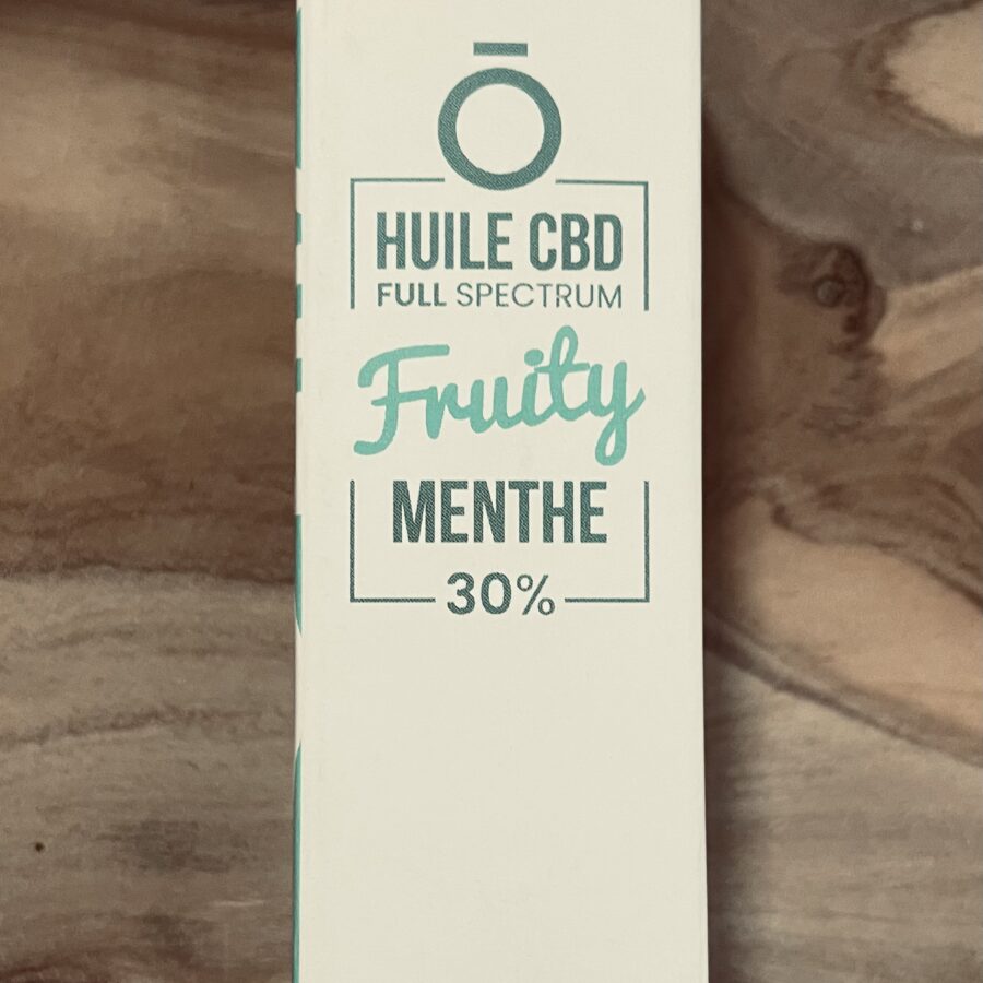 Huile fruity CBD 30 % saveur menthe