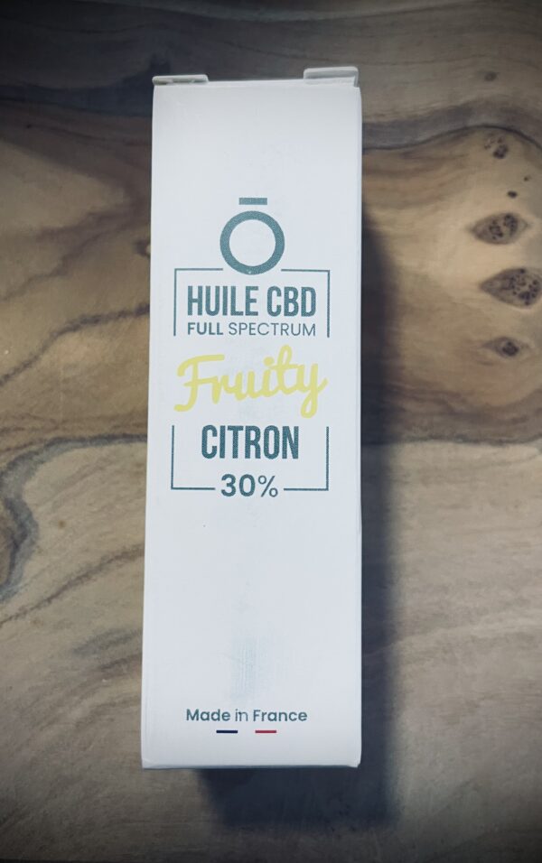 Huile fruity CBD 30% saveur citron