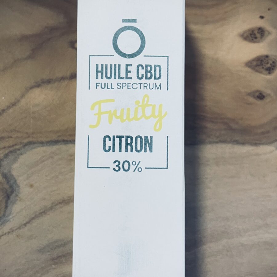 Huile fruity CBD 30% saveur citron